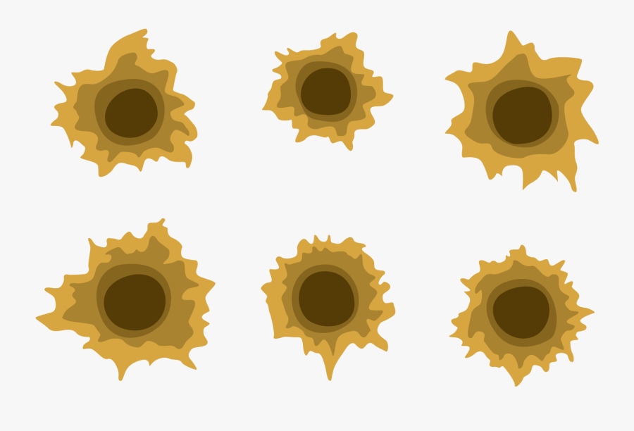 Transparent Bullet Hole Clipart.