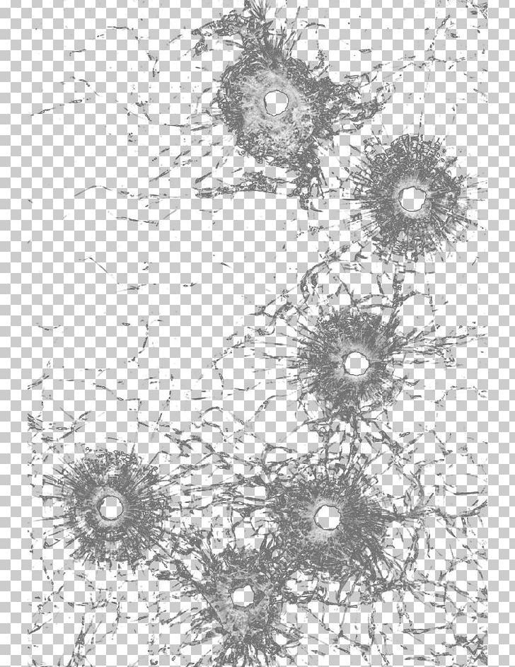 Glass PNG, Clipart, Black And White, Branch, Bullet Hole, Bullet.