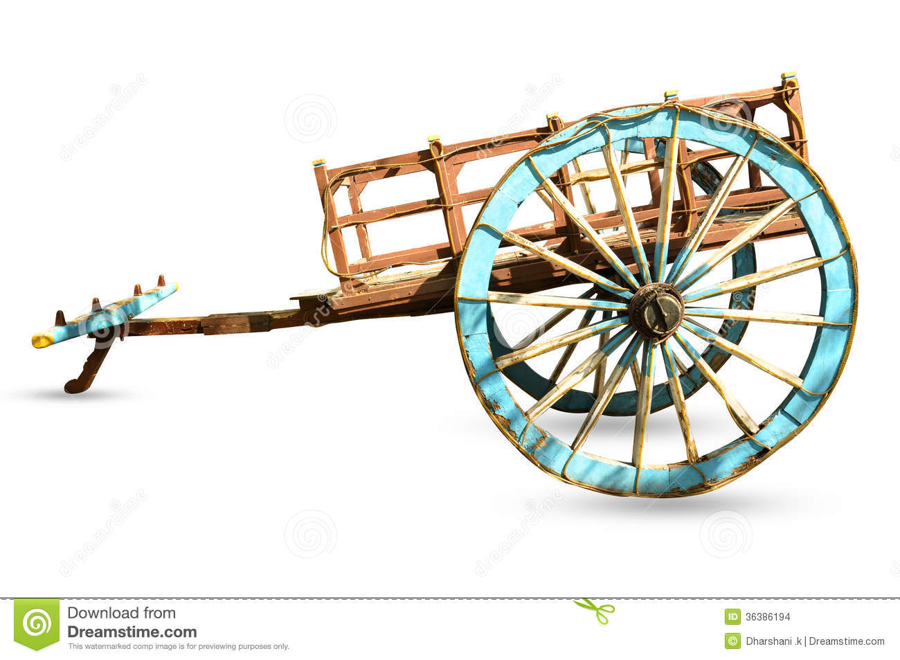 Indian bullock cart clipart.