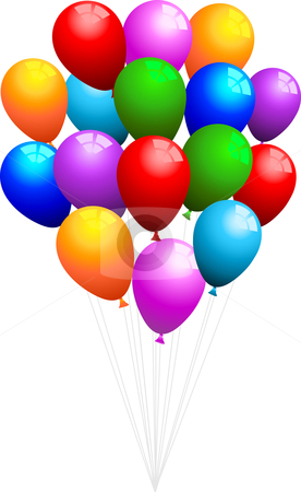 Bunch Of Balloons Clipart.