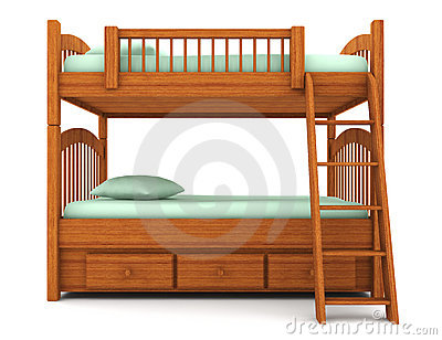 Bunk Bed Clipart.