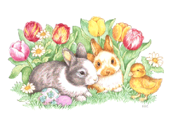 Free Easter Bunny Clipart.