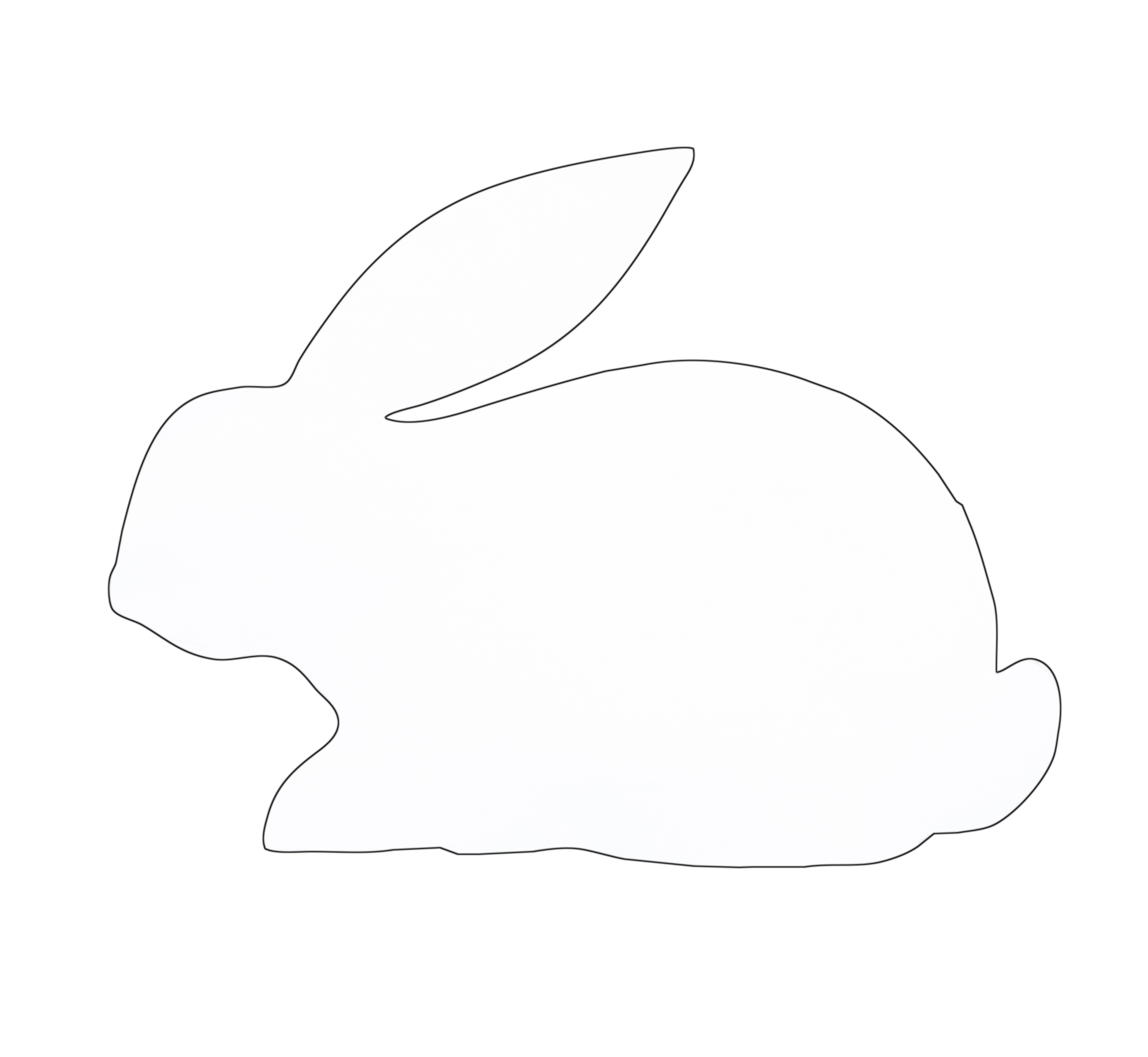Free Bunny Outline, Download Free Clip Art, Free Clip Art on Clipart.