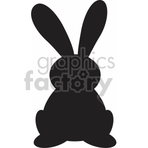 easter bunny ears up svg cut file clipart. Royalty.