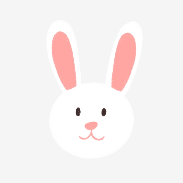 Bunny Face Cartoon : Clipart - funny bunny face