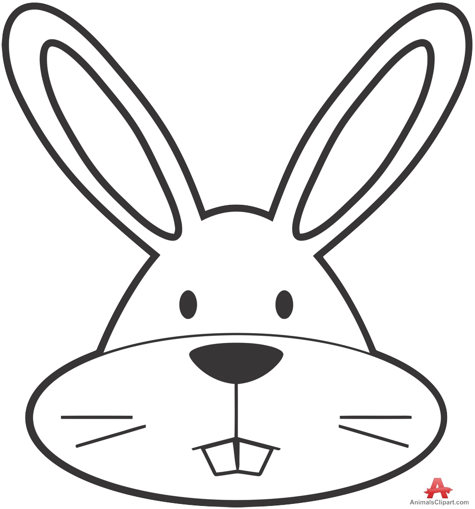 bunny face clipart black and white 10 free Cliparts | Download images