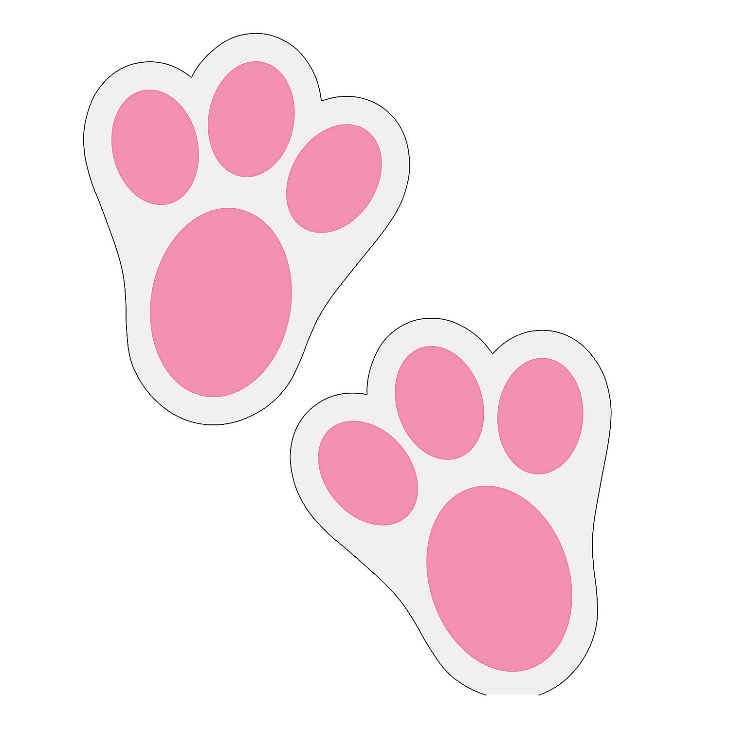 Bunny Footprint Template