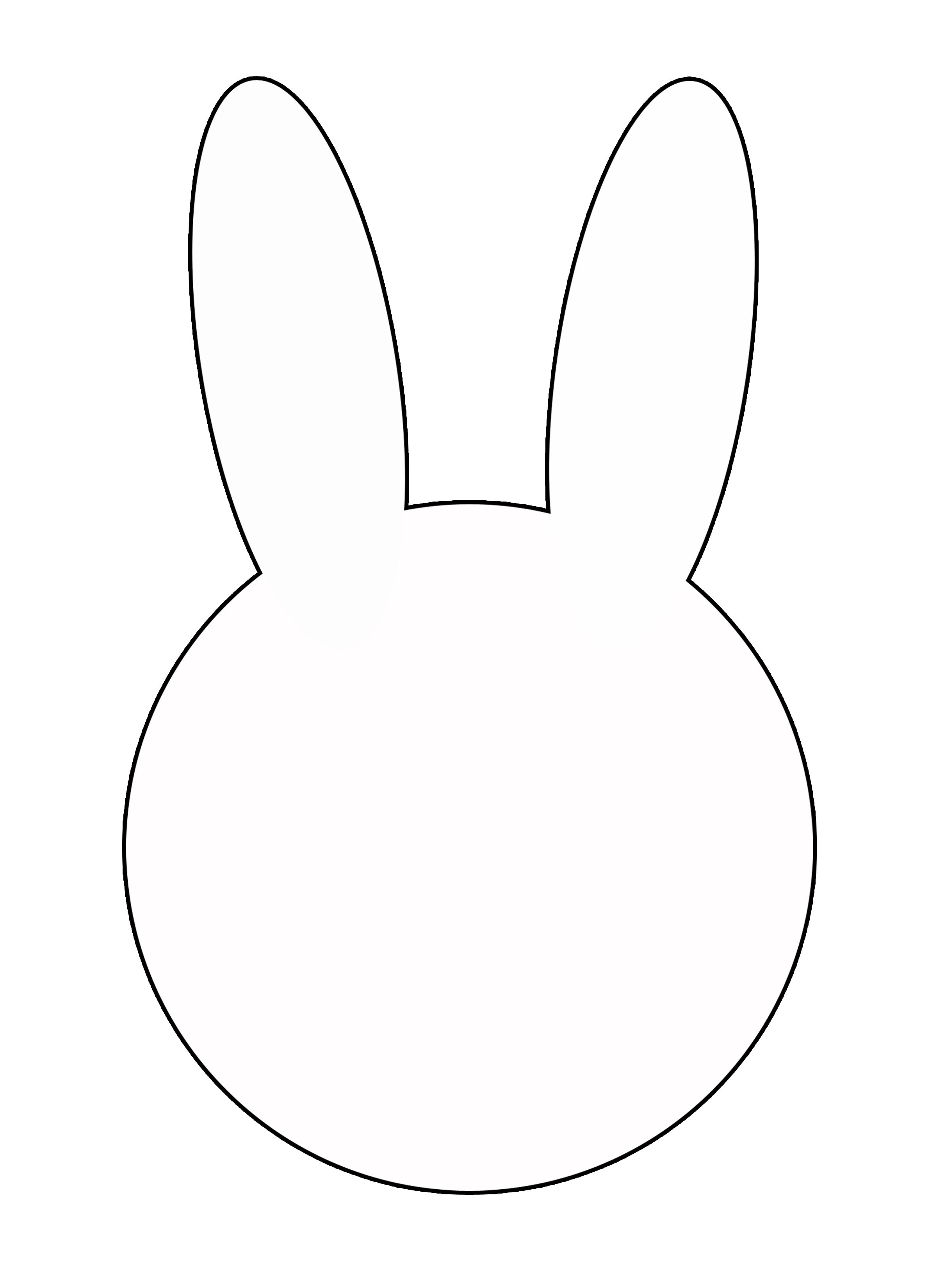 Free Printable Bunny Face