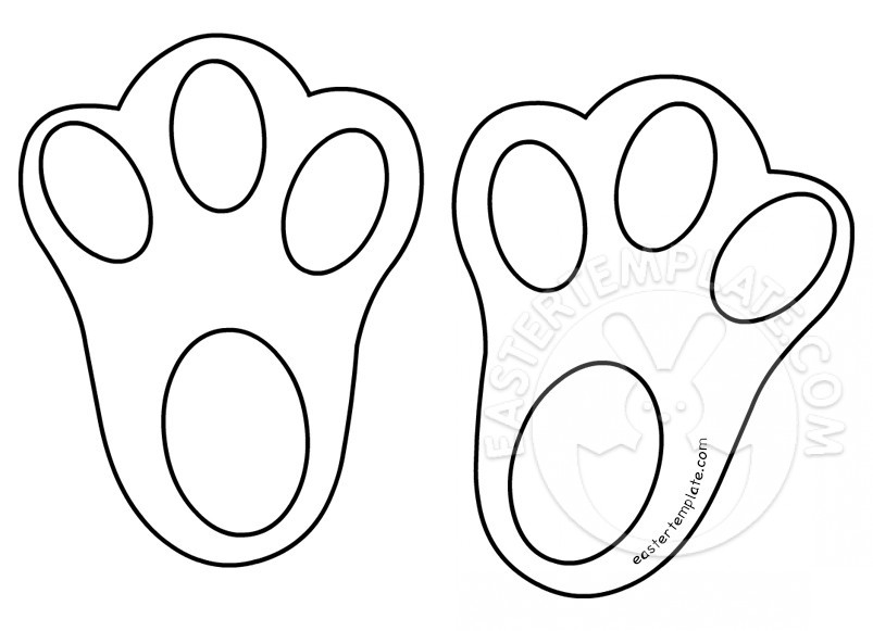 template-for-bunny-feet