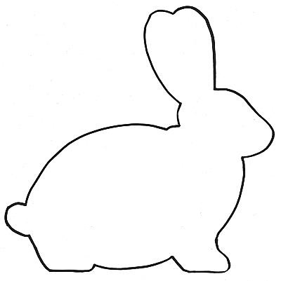 Coloring Pages For Easter Bunny Head Outline.