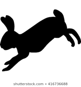 Huge Collection of 'Rabbit silhouette clip art'. Download more than.