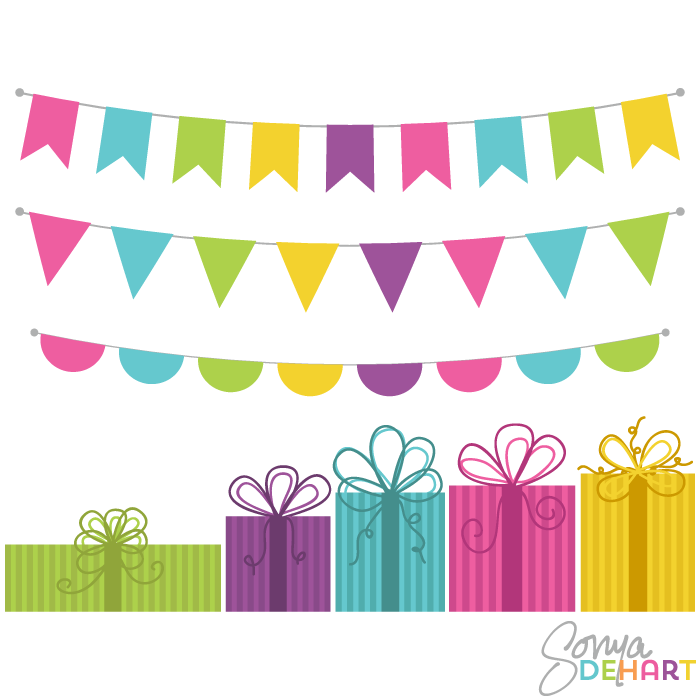 Free Bunting Banner Clip Art.