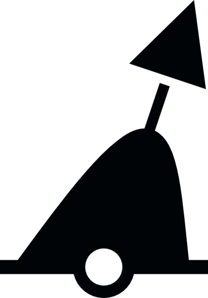Nautical International Conical Buoy clip art Free vector in Open.