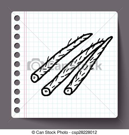 Vector Clip Art of Burdock doodle csp28228012.