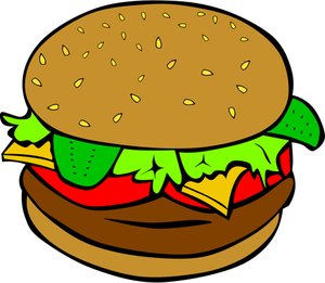 38 burger free clipart.