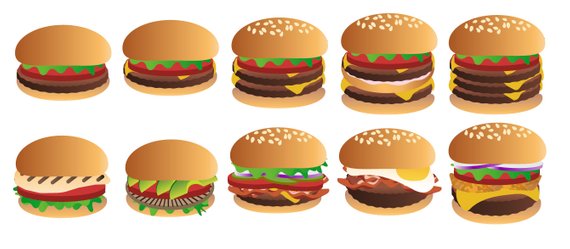 BURGER CLIPART.