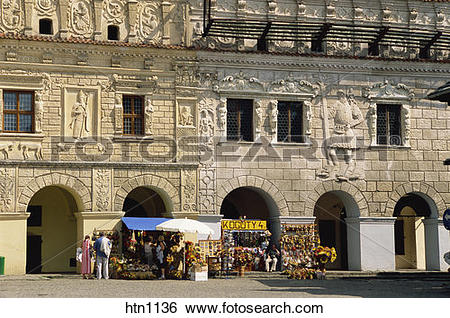 Stock Images of Burghers Houses, Old Town, Market Square.