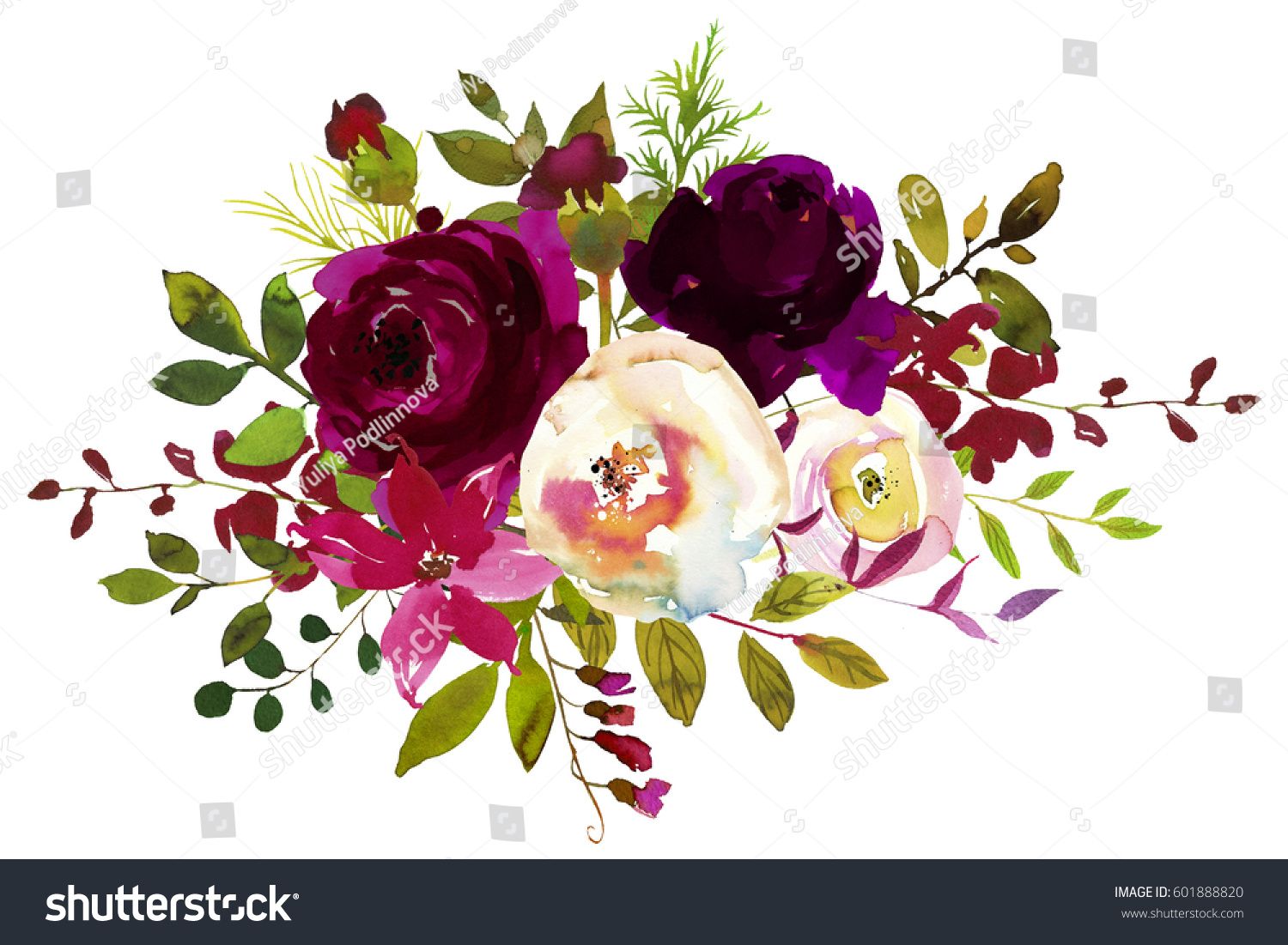 images of burgundy flowers clip art.