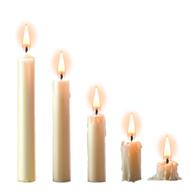 Burning Candle PNG Images.