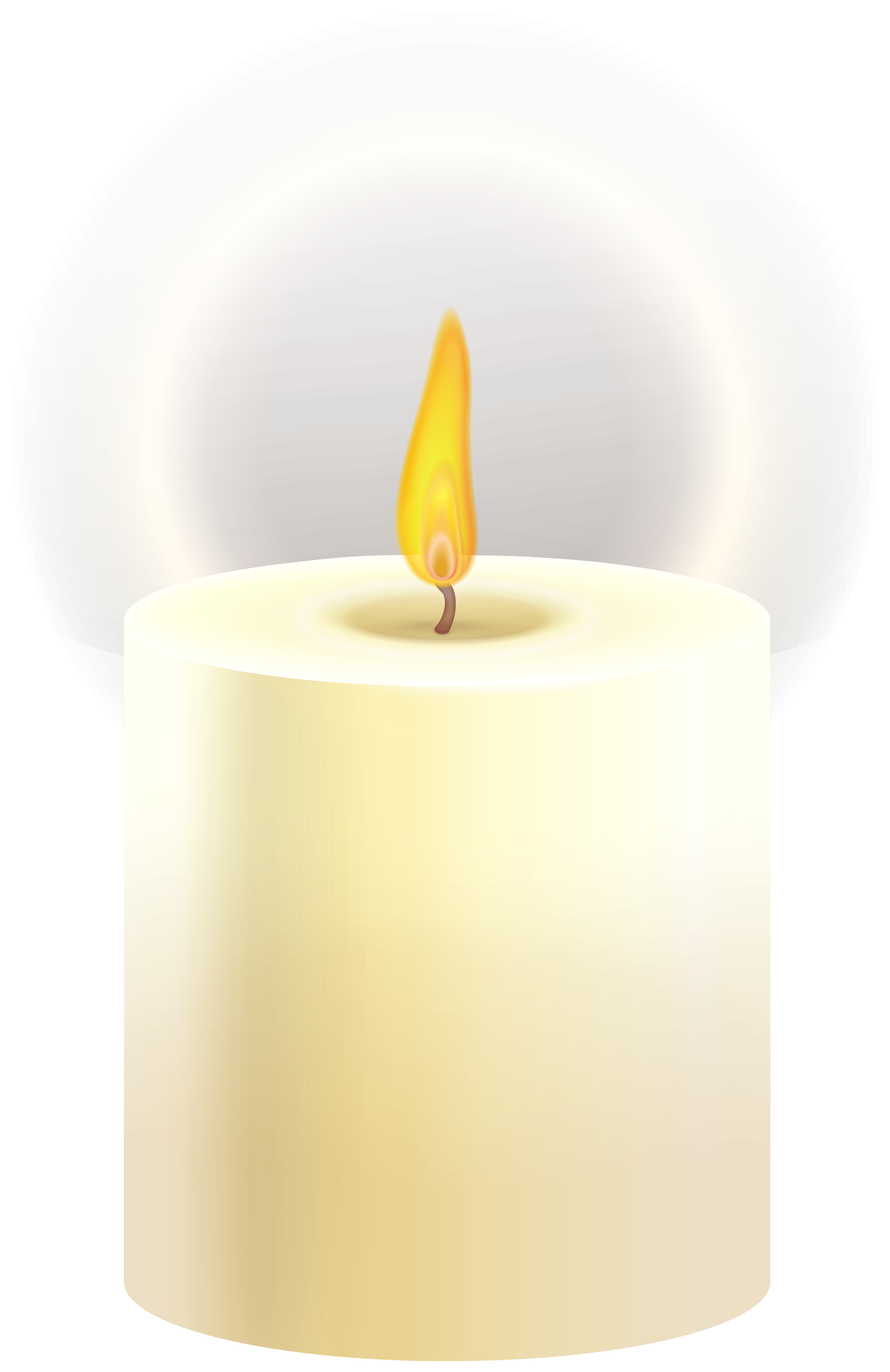 Burning Candle PNG Clip Art.