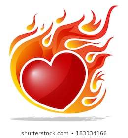 Burning heart clipart » Clipart Portal.