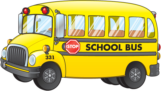 School bus clip art for kids.
