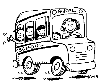 Kids on a bus clipart black and white, Free Download Clipart and.