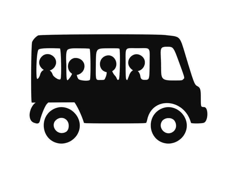 Bus clipart silhouette, Bus silhouette Transparent FREE for.
