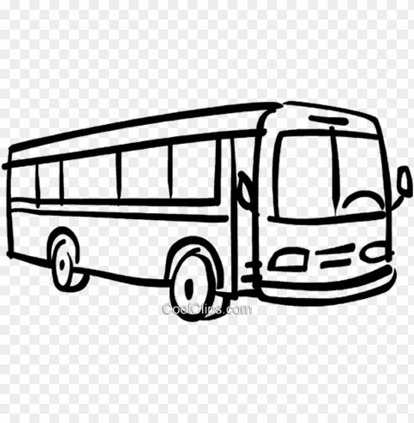 bus royalty free vector clip art illustration.