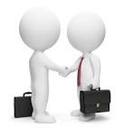 Business meeting handshake clipart.