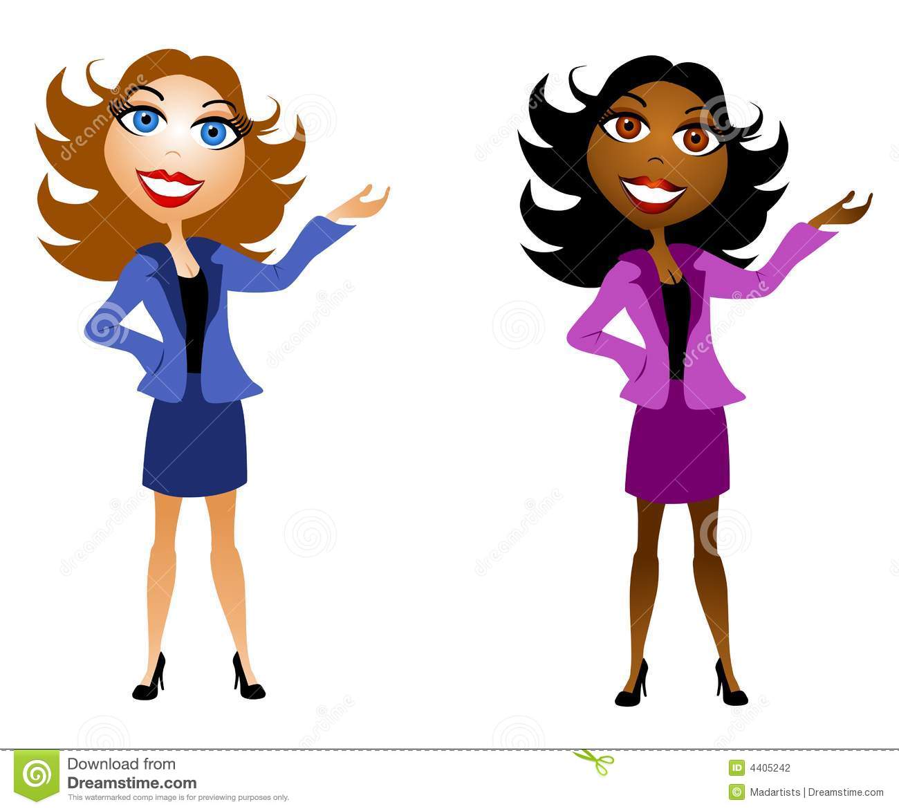 Business About Women Clipart.