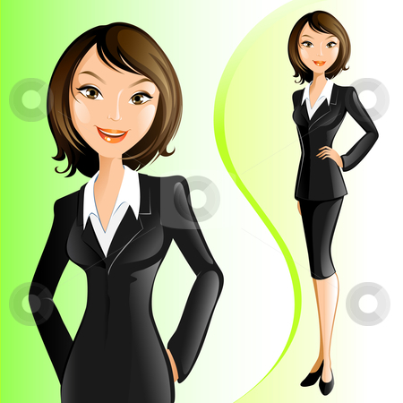 Business woman clip art.