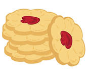 Royalty Free Butter Cookies Clip Art.