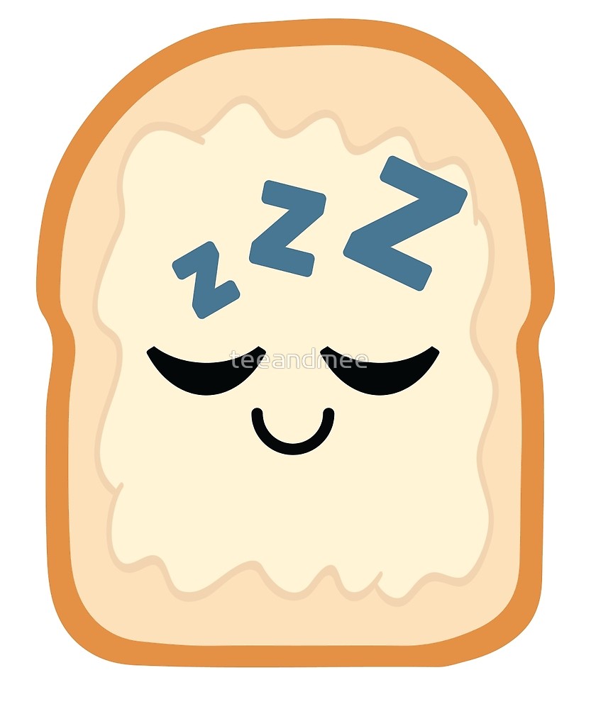 Bread with Butter Spread Emoji Sleep and Dream\