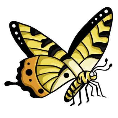 24 FREE Butterfly Clip Art Drawings and Colorful Images.