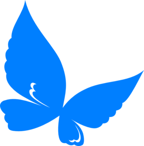 Blue Butterfly Clipart.