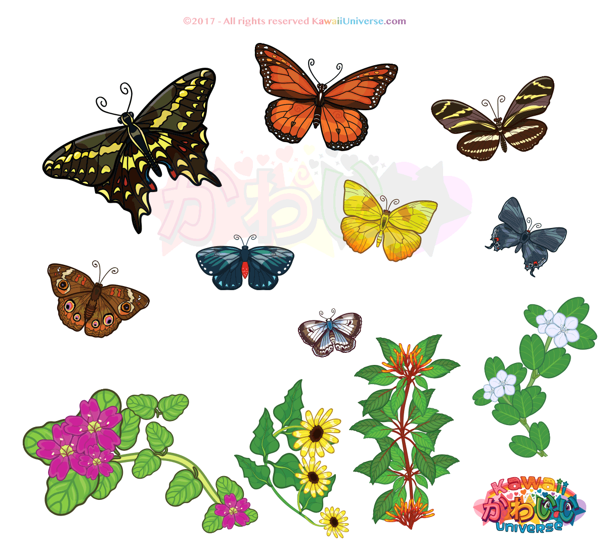 On Change It Butterflies Colors Sticker GIF.