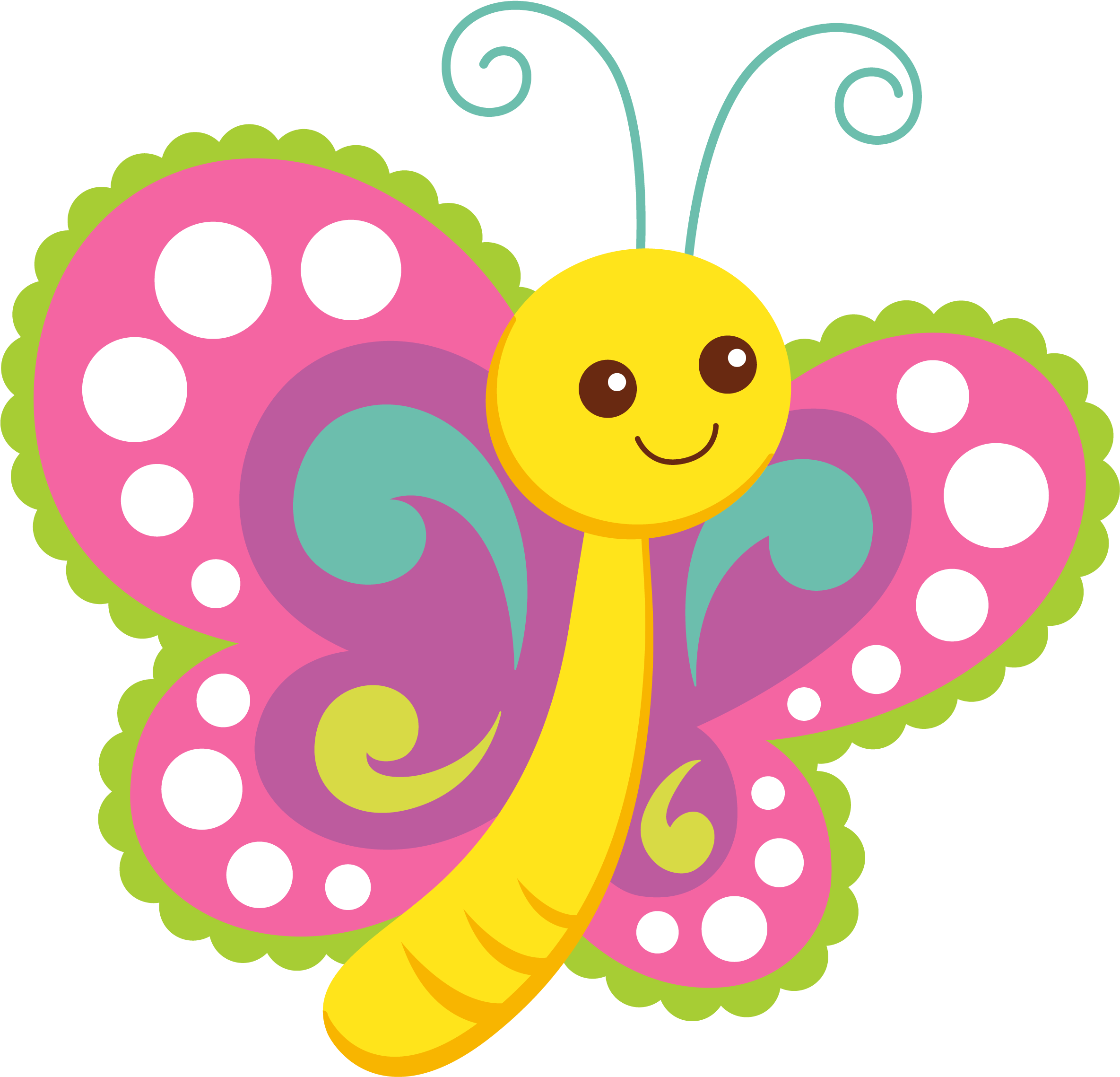 Cartoon Butterfly Clipart , Transparent Cartoon.