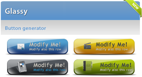 New high quality Glassy button generator released « My cool button blog.