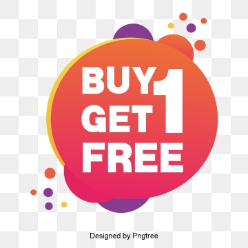 Buy One Get One Free PNG Images.