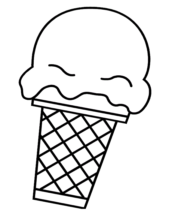 Ice Cream Cone Clip Art Black And White Clipart Panda Free.