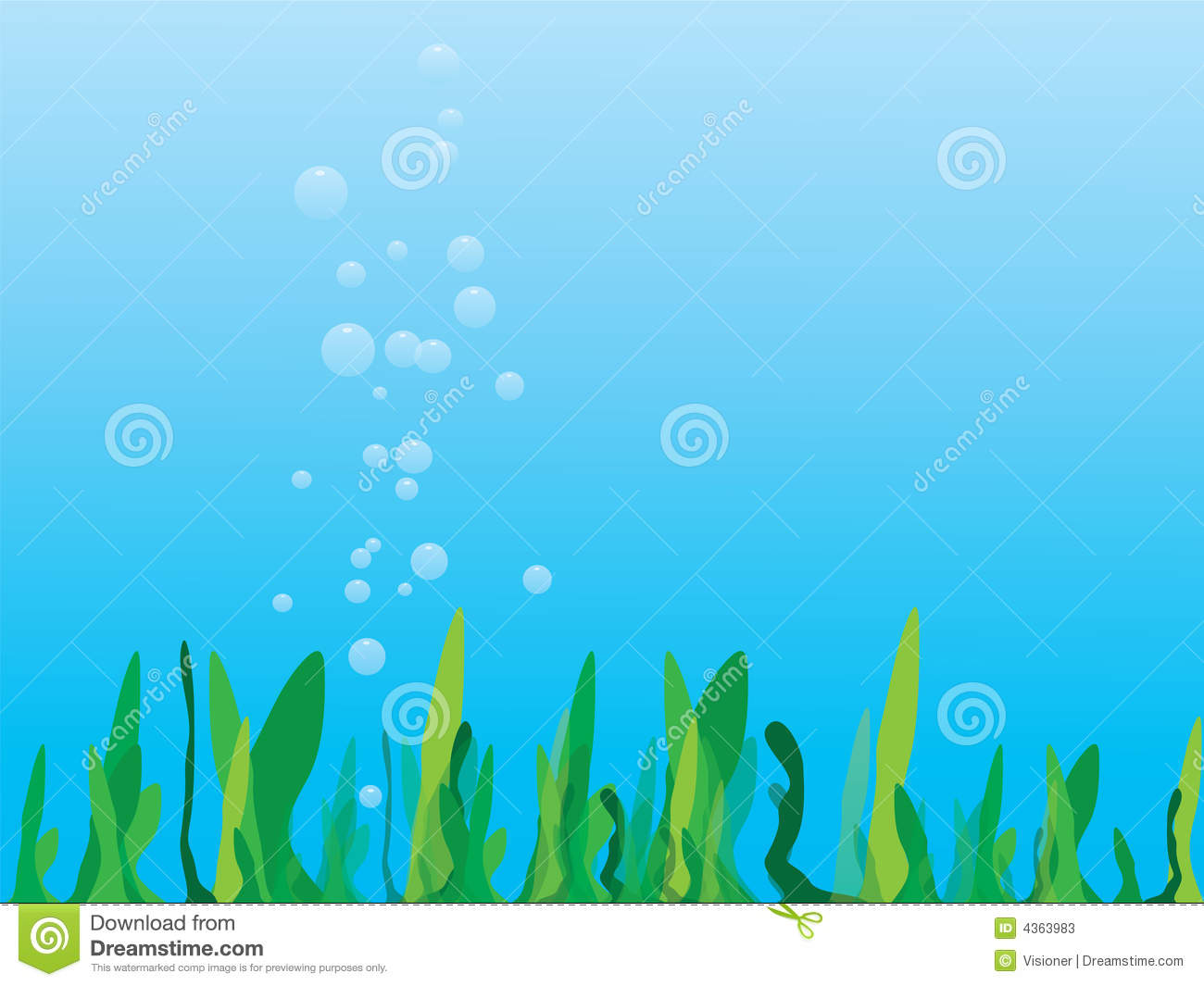 Sea Plants Clipart.