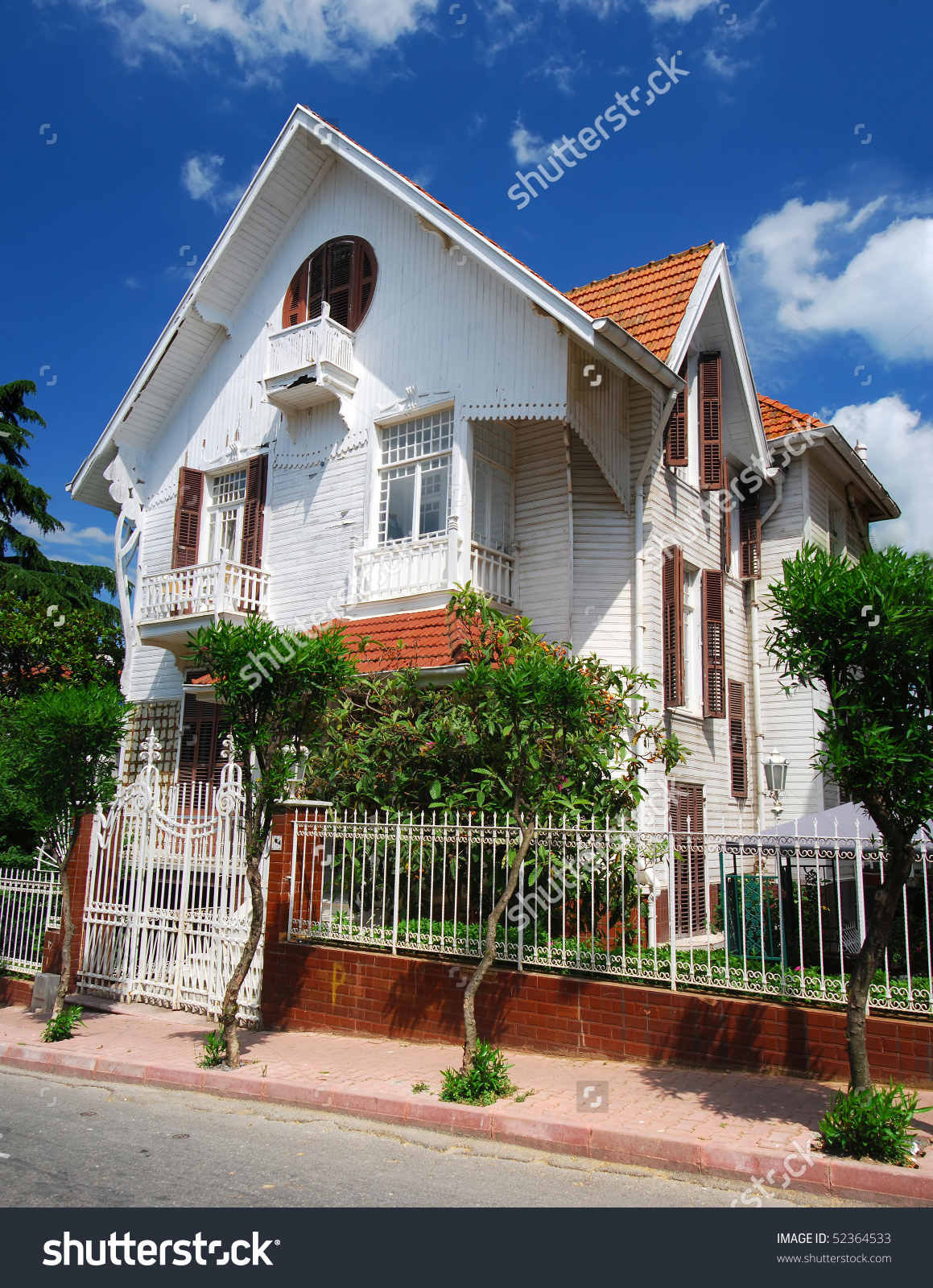 Victorian Style House In Istanbul (Buyukada) Stock Photo 52364533.