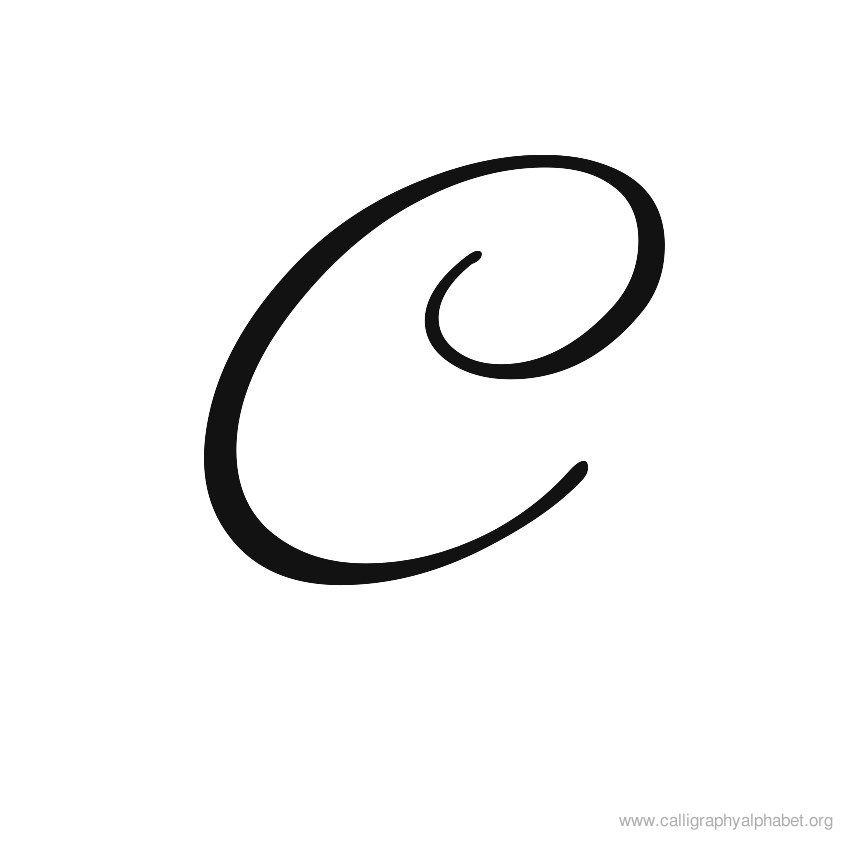 Calligraphy Alphabet C.