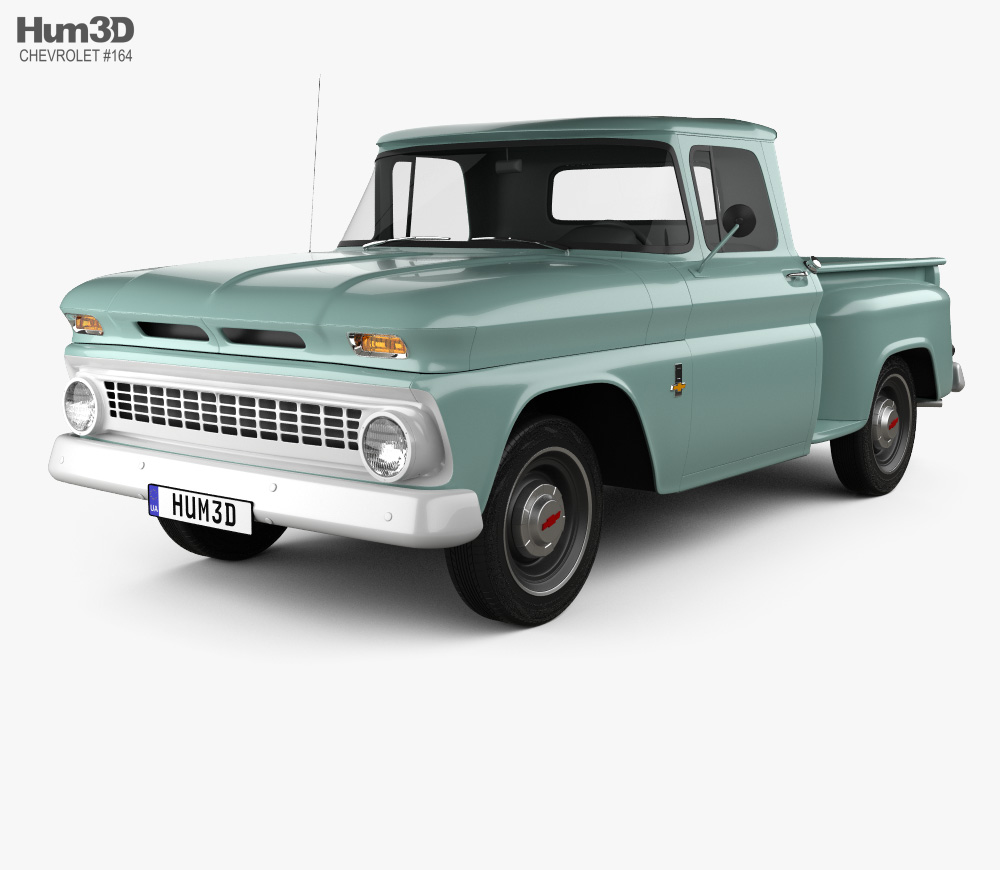 Chevrolet C10 (K10) 1963 3D model.
