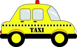 Taxi cab clip art.