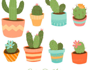Cute Cactus Clipart.