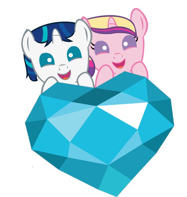 My little pony clipart princess cadence and shining armor.
