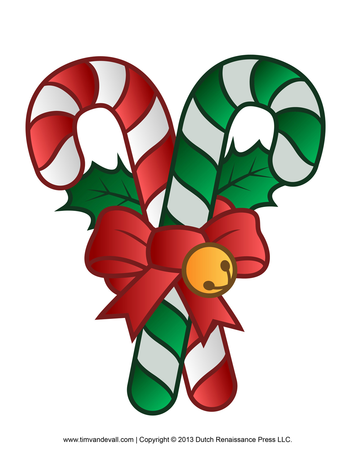 Christmas candy canes clipart.