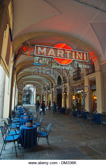 Italy Piedmont Turin Cafe Restaurant Stock Photos & Italy Piedmont.